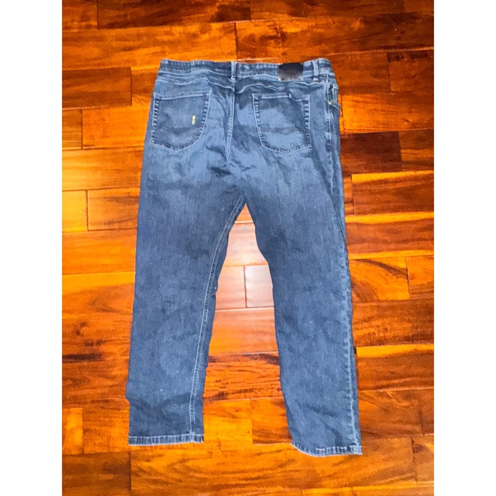 Christian Berg Mens Traditional‎ Distressed Denim Wear Blue Jeans W40 L34